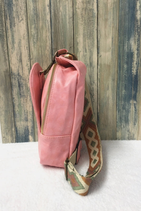 3422 SOLID SLING BAG PINK