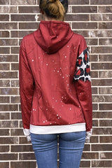 9472 LEOPARD PRINT BLANK HOODIE TOP 6PCS